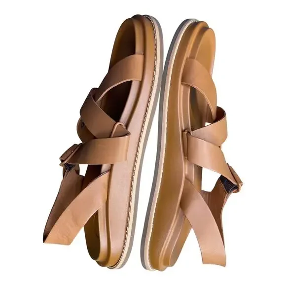 Chaco women’s Townes Leather Sandal size 8 NWOT Cashew - Picture 5 of 10